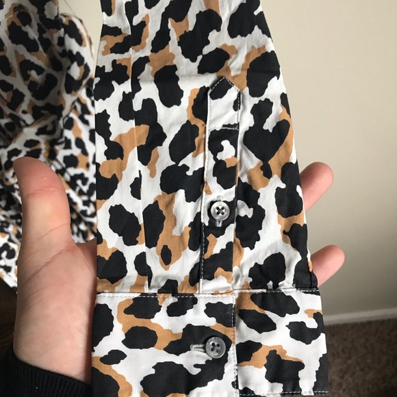 NWT J.Crew Leopard Print Tie Waist Shirtdress - Picture 6 of 13